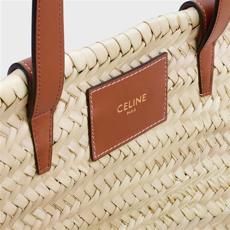 celine palm leaves bag|Women's Celine classic small basket palm leaves and calfskin.